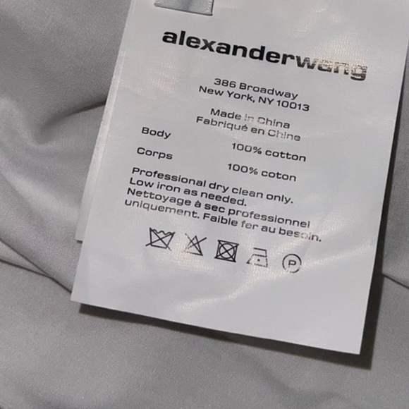 Alexander Wang White Cutout Cotton-Poplin Mini Shirt Dress - Picture 6 of 6